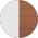 MDF BRANCO + MADEIRA MACIÇA DE EUCALIPTO NA COR JATOBÁ