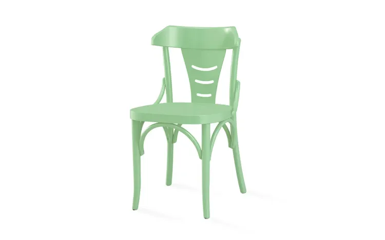 CADEIRA JANTAR DE MADEIRA AUGUSTINE LACA VERDE SÁLVIA 45x50,5x83 CM