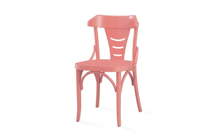 CADEIRA PARA SALA DE JANTAR AUGUSTINE LACA ROSA CORAL 45x50,5x83 CM