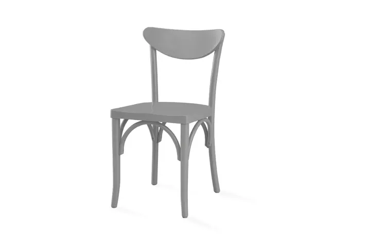 CADEIRA CINZA PARA SALA DE JANTAR AMÉLIE LACA CINZA CONCRETO 44,5x45x81 CM