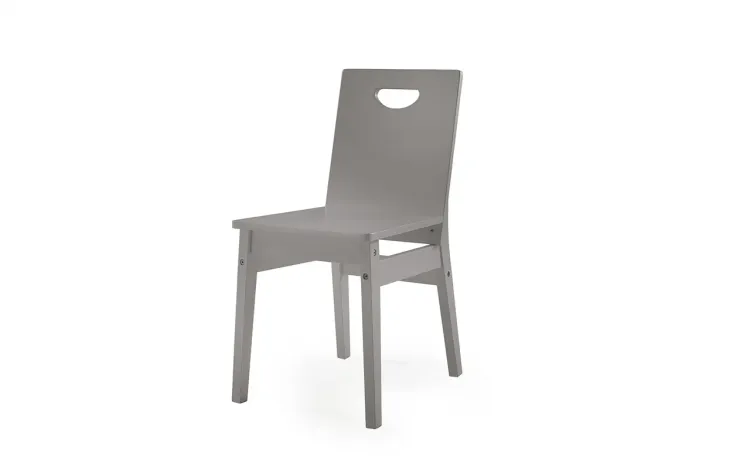 CADEIRA PARA MESA DE JANTAR DE MADEIRA TUCUPI LACA CINZA CONCRETO 40X51X81CM