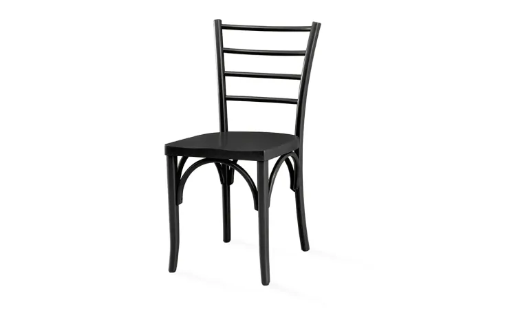 CADEIRA PARA COZINHA COM ASSENTO ERGONÔMICO LACA PRETA CHARLOTTE 40,5x49x88 CM