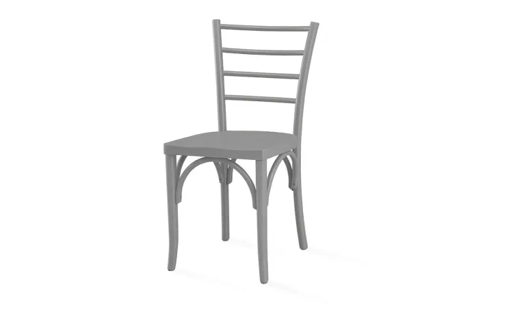 CADEIRA COZINHA CHARLOTTE LACA CINZA CONCRETO 40,5x49x88 CM
