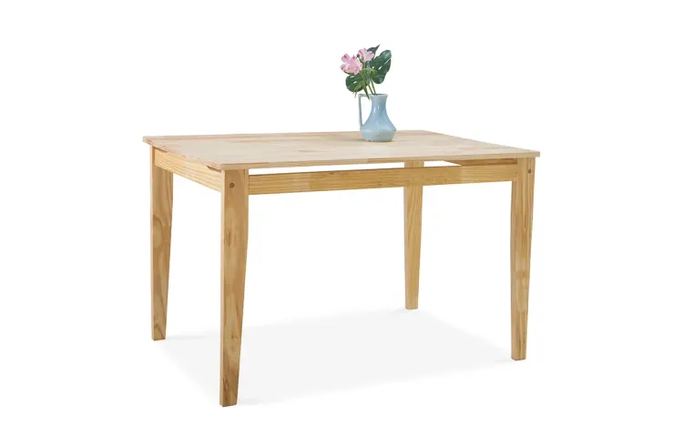 MESA DE JANTAR TUCUPI ACABAMENTO STAIN E VERNIZ NATURAL 120X80X76 CM