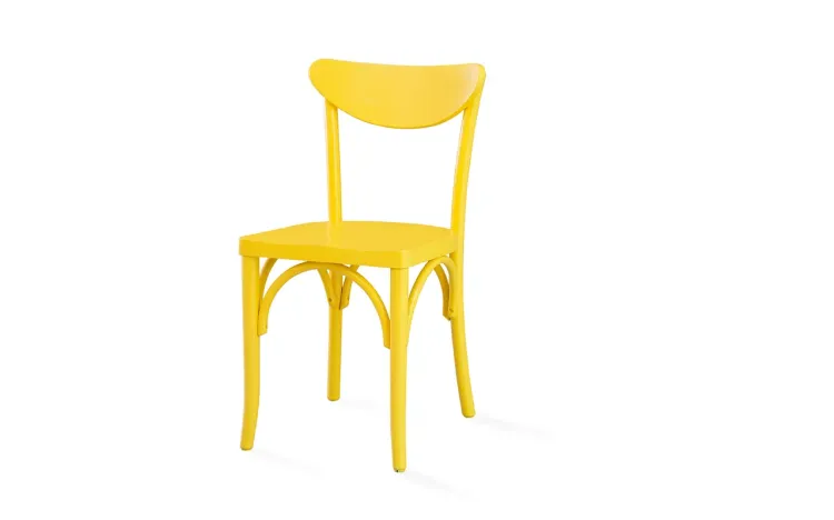 CADEIRA PARA RESTAURANTE LACA AMARELA AMÉLIE 44,5x45x81 CM