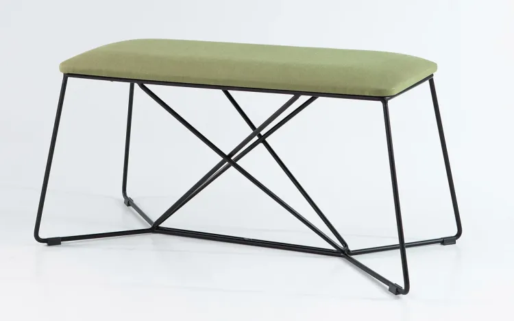 BANCO PARA HALL 2 LUGARES BEND 98X47X47CM TEC. 121 VERDE MUSGO 