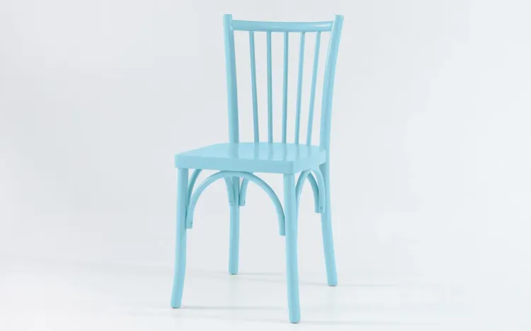 CADEIRA PARA MESA DE MADEIRA SOPHIE LAQUEADA AZUL BEBÊ 41x48x87 CM