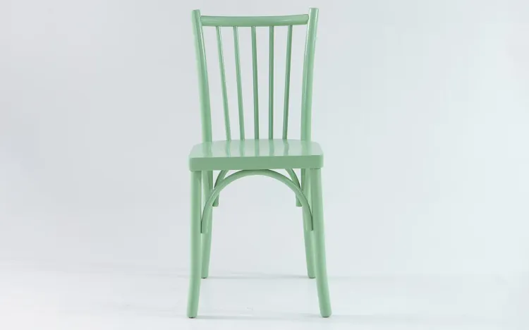 CADEIRA COLORIDA PARA SALA DE JANTAR SOPHIE LAQUEADA VERDE SÁLVIA 41x48x87 CM