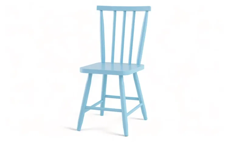 CADEIRA TORNEADA MIMO LUX AZUL BEBÊ 39X44,5X86CM